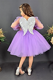 Melek Kanatlı Lila Çocuk Abiye ABY895